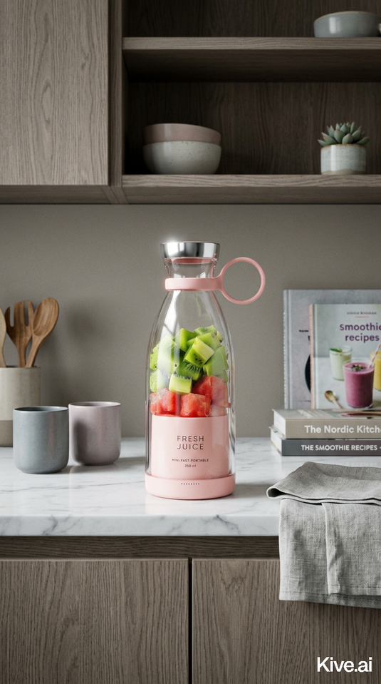 Liquidificador portátil para rotina saudável